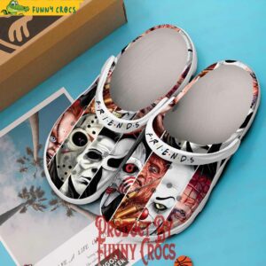 Horror Characters Face Friends Halloween Crocs Style 2