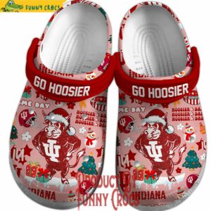 Indiana Hoosiers Christmas Crocs NCAA Football Style 3