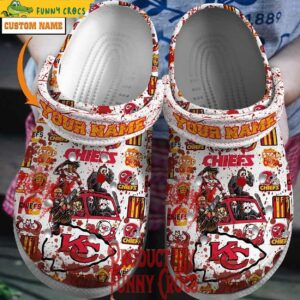 Kansas City Chiefs Halloween Horror Friends Custom Crocs Style 1