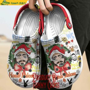 Merry Postmas Post Malone Christmas Crocs 3