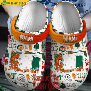 Miami Hurricanes Christmas Crocs – NCAA Football Style