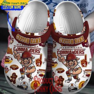 NCAA Washington Commander Football Crocs Style