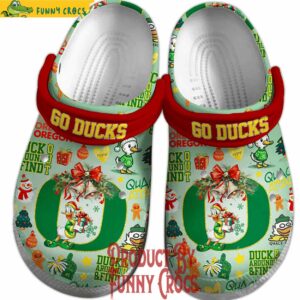 Oregon Ducks Christmas Crocs NCAA Football Style 3