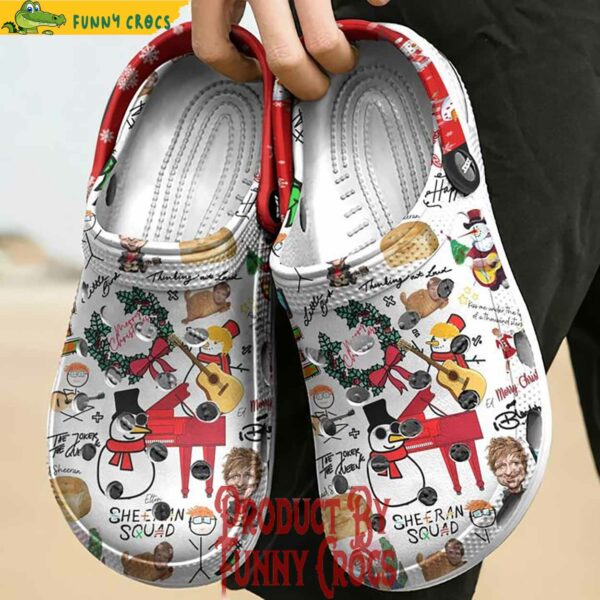 Personalized Ed Sheeran Merry Christmas Crocs Style