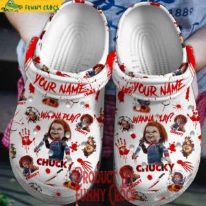 Personalized Halloween Chucky Crocs Unique Design 1