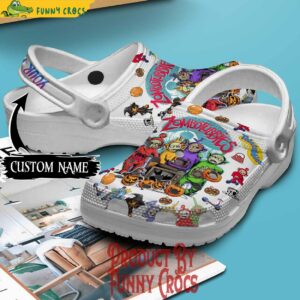 Personalized Zombotubbies Happy Halloween Crocs Style 3