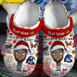 Rod Wave Christmas Crocs Music Style 1