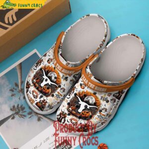 Texas Longhorns Fear The Horns Halloween Crocs 4