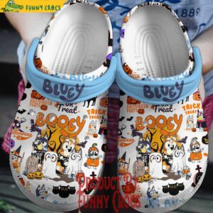 Trick Or Treat Bluey Booey Crocs Shoes 1