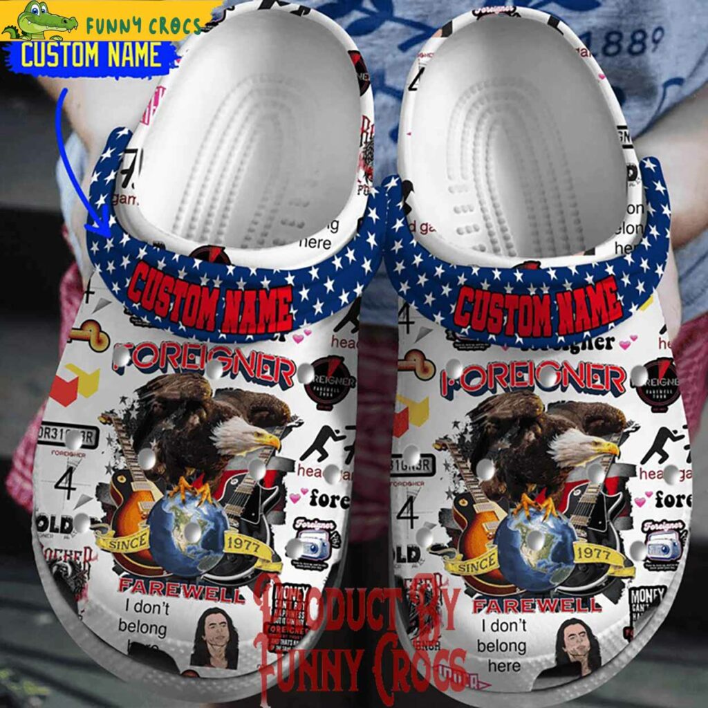 Custom Foreigner Band Crocs Shoes