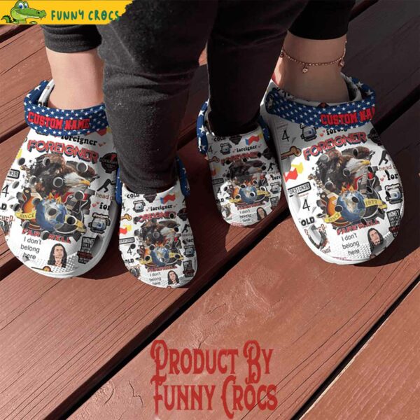 Custom Foreigner Band Crocs Shoes