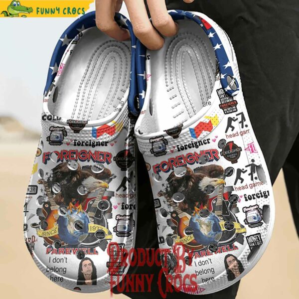 Custom Foreigner Band Crocs Shoes