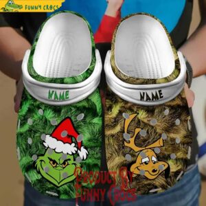 Custom Grinch Face Grinch Dogs Max Crocs Shoes