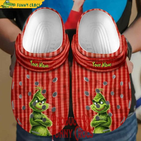 Custom Grinch Merry Christmas 2025 Crocs Style