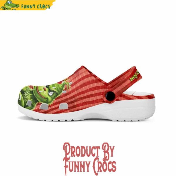 Custom Grinch Merry Christmas 2025 Crocs Style