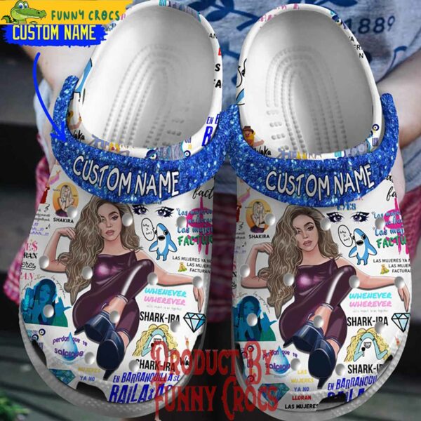 Custom Name Shakira Crocs Style