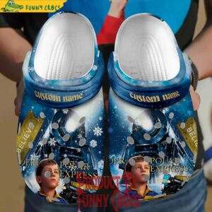 Custom Polar Express Christmas Crocs For Movie