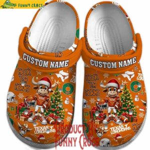 Custom Texas Longhorns Christmas Crocs 2024 Style 2