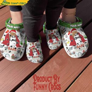 Custom We Bare Bears Christmas Crocs Shoes 4