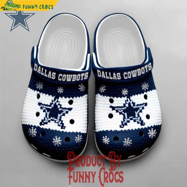 Dallas Cowboys Logo Knit Effect NFL Crocs Shoes