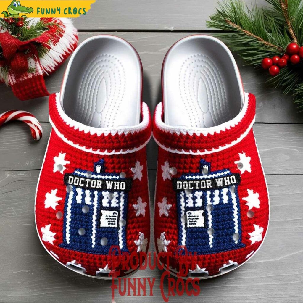 Doctor Who Knit Effect Christmas Crocs