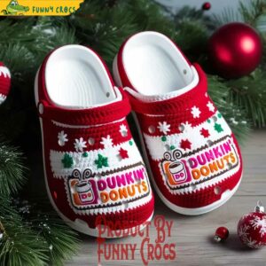 Dunkin Donut Knit Effect Crocs Shoes 2