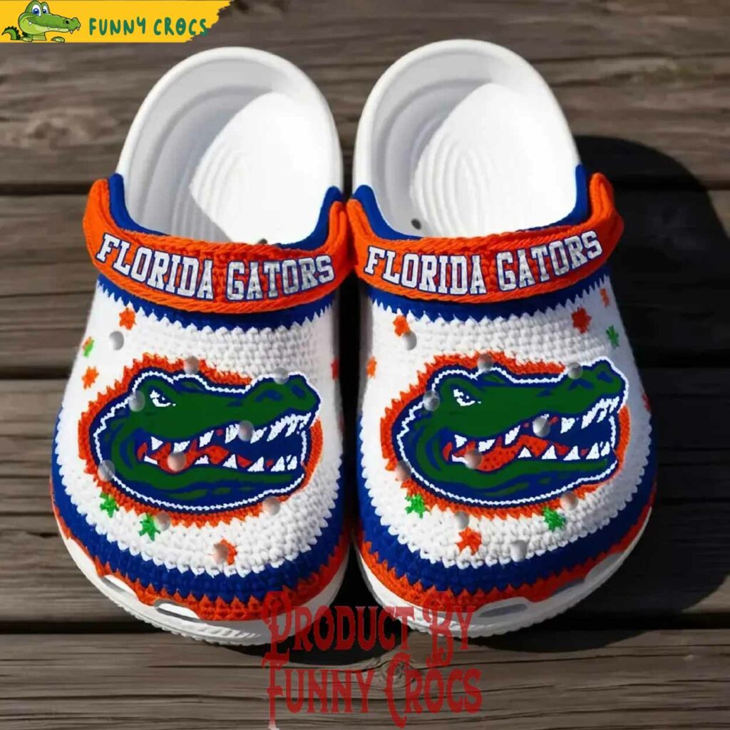 Florida Gators Football Team Knit Effect Crocs Shoes