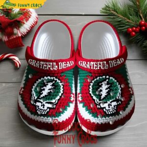 Grateful Dead Knit Effect Crocs Shoes 1