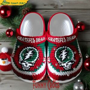 Grateful Dead Knit Effect Crocs Shoes 2