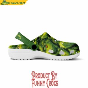 Grinch Face Art Crocs Clogs Shoes For Adult, Christmas Crocs