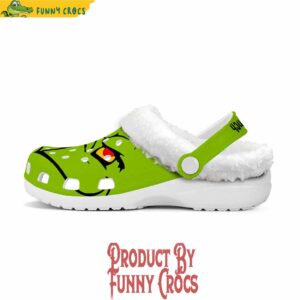 Grinch Face Fleece Crocs For Adult and Kid 3