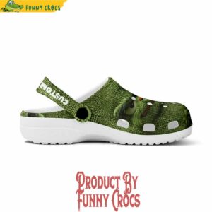 Grinch Face Knit Effect Crocs Shoes 3