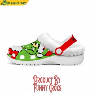 Grinch Holiday Fleece Crocs Clogs Shoes 3