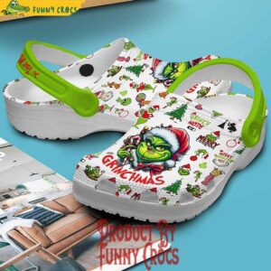 Grinch Mode ON Christmas Crocs 3