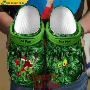 Ho Ho Ho Grinch Christmas Crocs CLogs Shoes For Adult And Kid