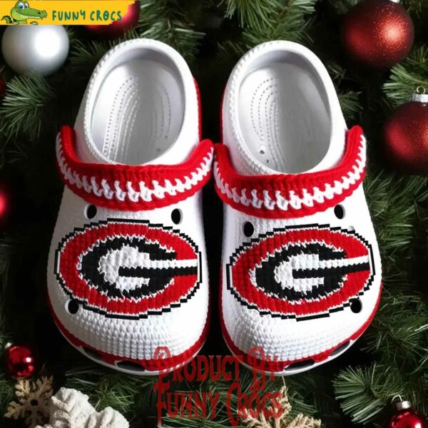 Knit Effect Georgia Bulldogs Football NCAA Crocs Style