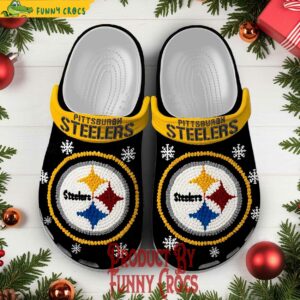 Knit Effect Pittsburgh Steelers NCAA Crocs Style 1