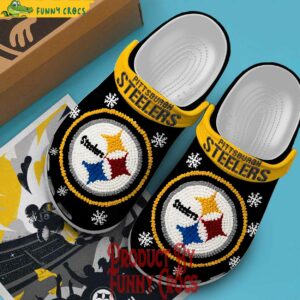 Knit Effect Pittsburgh Steelers NCAA Crocs Style 3