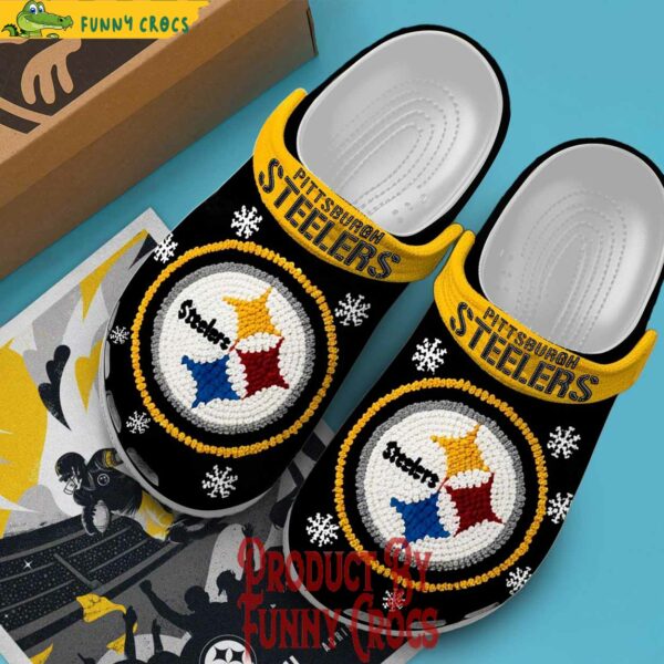 Knit Effect Pittsburgh Steelers NCAA Crocs Style