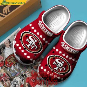 Knit Effect San Francisco 49ers Christmas Crocs 3