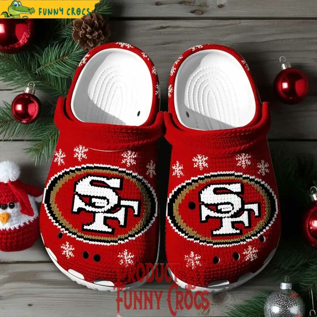 Knit Effect San Francisco 49ers Crocs Style For Fans