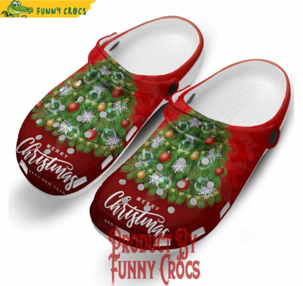 Lovely Red Christmas Tree Clogs For Kid Crocs For Adults