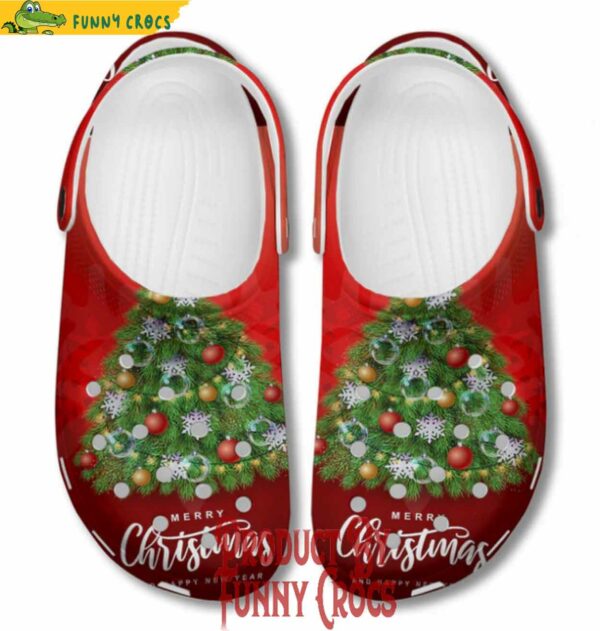 Lovely Red Christmas Tree Clogs For Kid Crocs For Adults