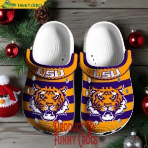 Lsu Tigers Logo Knit Effect NCAA Crocs Style 1