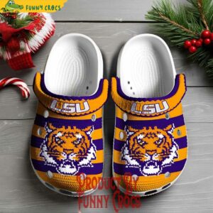 Lsu Tigers Logo Knit Effect NCAA Crocs Style 2