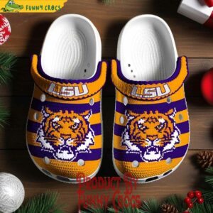 Lsu Tigers Logo Knit Effect NCAA Crocs Style 3