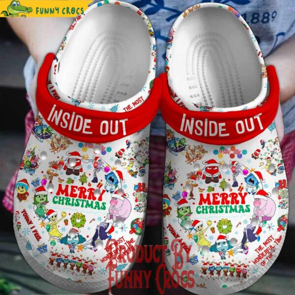 Merry Christmas Inside Out Crocs Shoes