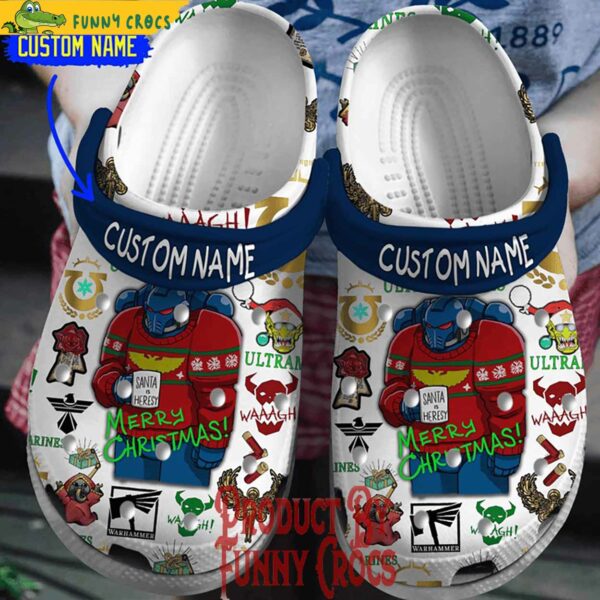 Merry Christmas Ultran Waaagh Custom Crocs Shoes