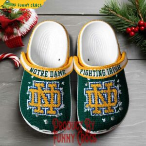 Notre Dame Fighting Irish NCAA Knit Effect Crocs 2