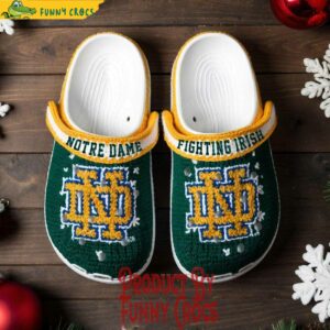 Notre Dame Fighting Irish NCAA Knit Effect Crocs 3